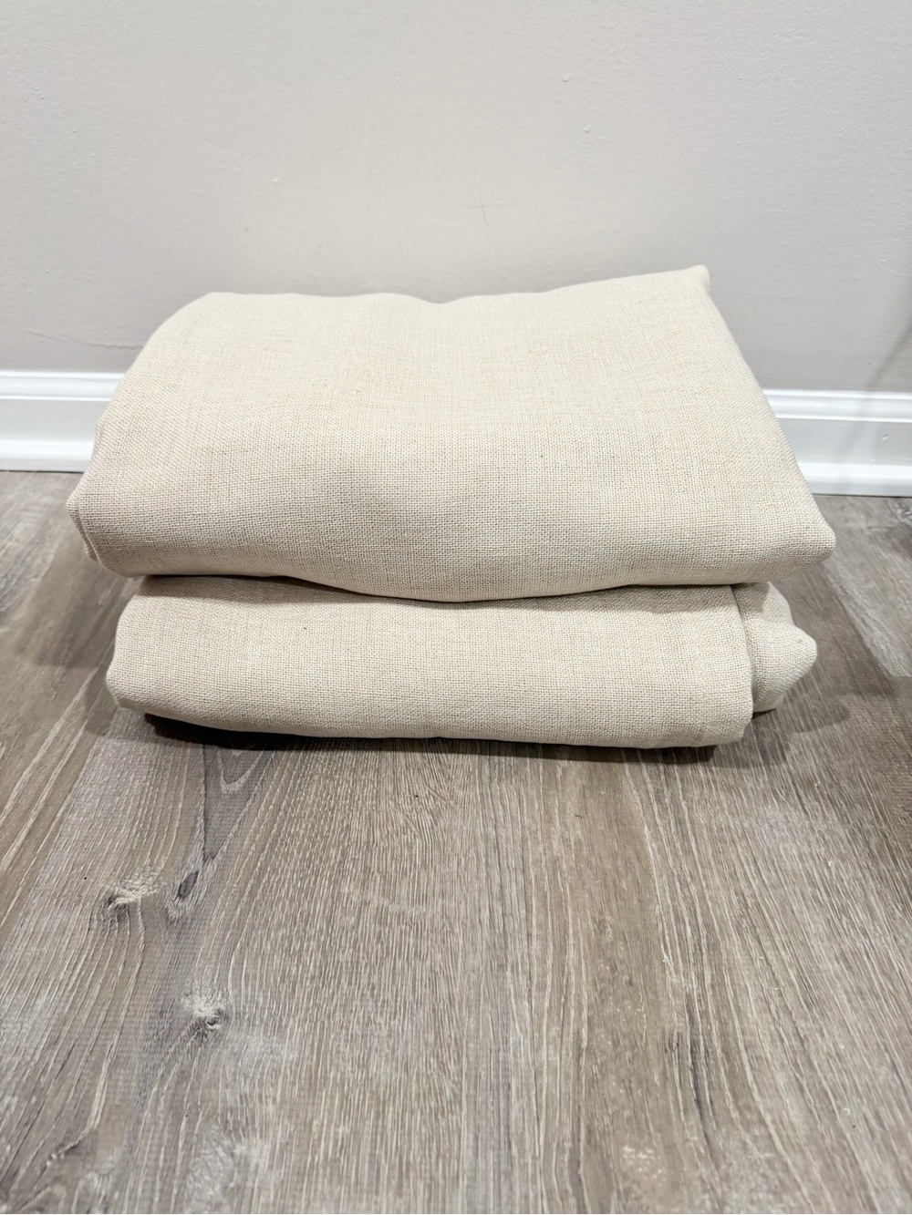 Threshold Aruba Blackout Curtains 84" Natural Linen Look Window Panels Pair